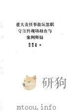 重大责任事故玩忽职守案件现场勘查与案例释疑   1989  PDF电子版封面  7504503630  孙佩生，王伦轩编 