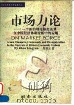 市场力论 一个新的理论框架及其在中国经济体制分析中的应用 1996 PDF电子版封面 7543813335 赵凌云著