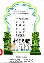 黑龙江省满族、朝鲜族、回族、蒙古族、柯尔克孜族社会历史调查 1987 PDF电子版封面 《民族问题五种丛书》黑龙江省编辑组