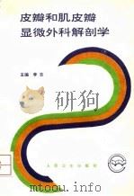 皮瓣和肌皮瓣显微外科解剖学 1993 PDF电子版封面 7117019298 李吉等编著