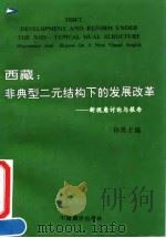 西藏 非典型二元结构下的发展改革 新视角讨论与报告 1991 PDF电子版封面 7800570592 孙勇主编
