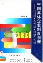 中国集体企业制度创新 公司制·合作制·股份合作制 1996 PDF电子版封面 7801070895 孔祥俊著