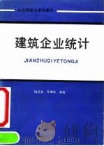 建筑企业统计 1991 PDF电子版封面 7810054414 钱丛龙,马秀岩编著