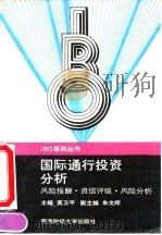 国际通行投资分析 风险报酬、资信评级、风险分析 1994 PDF电子版封面 7810176943 黄卫平主编