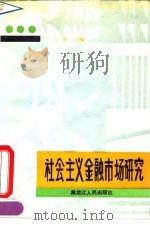 社会主义金融市场研究   1990  PDF电子版封面  7207011121  王珏等著 