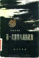 第一次世界大战的起源  下   1963  PDF电子版封面  3017·67  （美）弗，S.B.著；于照俭译 