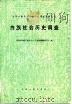 白族社会历史调查 1983 PDF电子版封面 11116·73 《民族问题五种丛书》云南省编辑委员会编