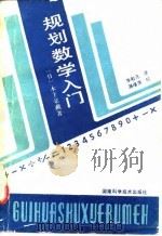 规划数学入门（1991 PDF版）
