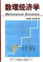 数理经济学 1998 PDF电子版封面 7040063921 肖柳青,周石鹏著