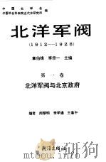 北洋军阀 1912-1928 第1卷 北洋军阀与北京政府 1990 PDF电子版封面 中国史学会,中国社会科学院近代史研究所编;章伯锋,李宗一主编