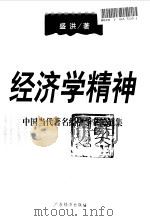 经济学精神 1999 PDF电子版封面 7806323937 盛洪著