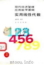 实用线性代数   1989  PDF电子版封面  7800181421  殷子和主编 