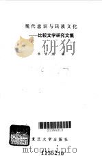 现代意识与民族文化  比较文学研究文集（1987 PDF版）