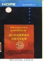 用Microsoft C V6.0 Quick C V2.50进行系统程序设计的技巧与实例 1991 PDF电子版封面 丹兵,静泽