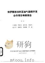 俄罗斯西伯利亚油气勘探开发合作项目考察报告  第1册（1992 PDF版）