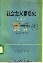 社会主义思想史  第4卷  下  共产主义与社会民主主义  1914-1931   1994  PDF电子版封面  7100013704  （英）柯 尔（Cole，G.D.H.）著；奚瑞森译 