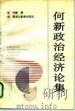 何新政治经济论集   1995  PDF电子版封面  7531626985  何新著 