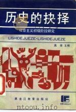 历史的抉择  社会主义初级阶段研究   1988  PDF电子版封面  753160373X  高骞主编 