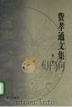 费孝通文集  第1卷  1924-1937   1999  PDF电子版封面  7800802418  费孝通著 