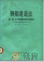 钢船建造法  第2卷  生产管理图表制作及放样   1985  PDF电子版封面  15034·2931  日本造船学会钢船建造法研究委员会编；穆木公译 
