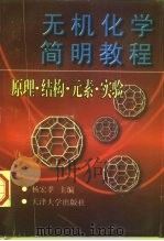 无机化学简明教程 原理·结构·元素·实验 1997 PDF电子版封面 756180928X 杨宏孝主编