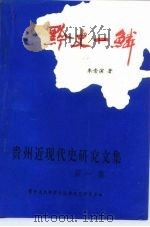 黔史一鳞  贵州近现代史研究文集  之一   1996  PDF电子版封面    朱崇演 