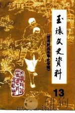 玉环文史资料 第13辑 建国后史料之二《沿海民兵斗争史》专辑 1998 PDF电子版封面 玉环县政协文史资料委员会编