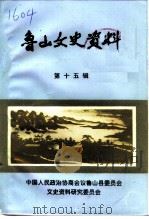 鲁山文史资料 总第15辑 1999 PDF电子版封面 中国人民政治协商会议鲁山县委员会文史资料研究委员会