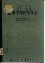 清季中外使领年表 1985 PDF电子版封面 11018·1177 故宫博物馆明清档案部,福建师范大学历史系编