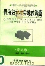 青海妇女社会地位调查 1993 PDF电子版封面 7800169332 岳世淑主编