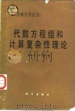 代数方程组和计算复杂性理论（1989 PDF版）