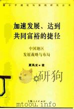 加速发展、达到共同富裕的捷径  中国地区发展战略与布局   1994  PDF电子版封面  7208019061  夏禹龙著 