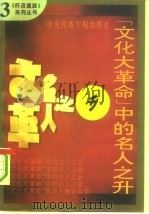 “文化大革命”中的名人之升 1993 PDF电子版封面 7810015591 温乐群,郝瑞庭主编