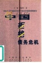 中国拒绝债务危机  社会主义市场经济条件下的对外债务管理研究   1999  PDF电子版封面  7501737177  于颖，李建军著 
