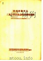 贵州省黎平县三龙乡侗族社会经济调查资料 1963 PDF电子版封面 中国科学院民族研究所贵州少数民族社会历史调查组,中国科学院贵