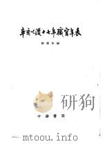 辛亥以后十七年职官年表（1966 PDF版）