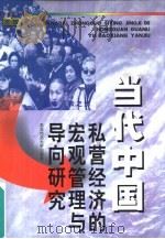 当代中国私营经济的宏观管理与导向研究（1998 PDF版）