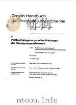 GMELIN HANDBUCH DER ANORGANISCHEN CHEMIE TEIL 6 1978 PDF电子版封面 LEOPOLD GMELIN