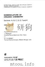 NOMENCLATURE OF ORGANIC CHEMISTRY 1979 PDF电子版封面 J.RIGAUDY
