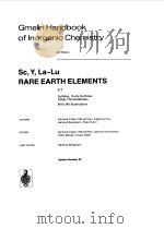 GMELIN HANDBOOK OF INORGANIC CHEMISTRY C7 1983 PDF电子版封面 GERHARD CZACK