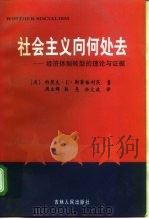 社会主义向何处去  经济体制转型的理论与证据（1998 PDF版）