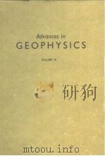 Advances in GMOPHYSICS VOLUME16 PDF电子版封面