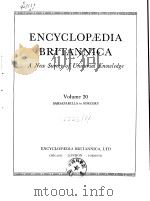 ENCYCLOPAEDIA BRITANNICA Volume 20 SARSAPARILLA to SORCERY PDF电子版封面