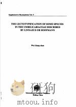 THELECTOTYPIFICATIONOFSOMESPECIESINTHEUMBILICARIACEAEDESCRIBEDBYLINNAEUSORHOFFMANN（ PDF版）
