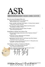 AMERICAN SOCIOLOGICAL REVIEW 1991 Vol.56 NO.2-4 PDF电子版封面