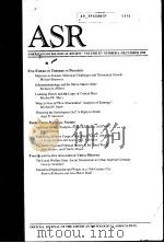 AMERICAN SOCIOLOGICAL REVIEW 1990 Vol.55 No.2-6 PDF电子版封面