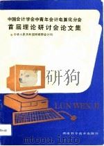 中国会计学会中青年会计电算分会首届理论研讨会论文集   1994  PDF电子版封面  7535716369  中华人民共和国财政部会计司编 