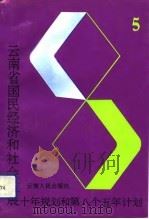 云南省国民经济和社会发展十年规划和第八个五年计划 1992 PDF电子版封面 7222010300 云南省计划委员会编