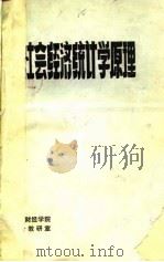 社会经济统计学原理   1980  PDF电子版封面    天津财经学院统计教研室编 
