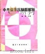中考数学压轴题解析 1995 PDF电子版封面 7800468518 祖津主编